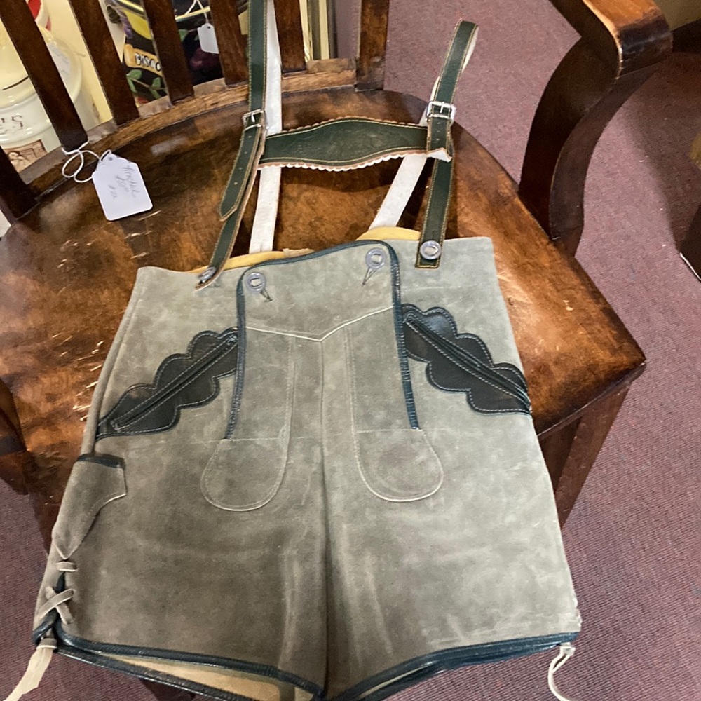 Vintage suede / leather bibs